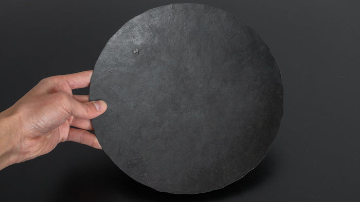 Kanatoko Hand Forged Iron Shallow Bowl - HITOHIRA