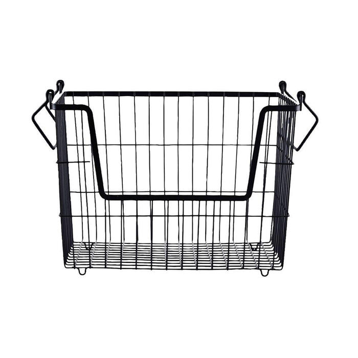 Matte black basket for storing socks and underwear