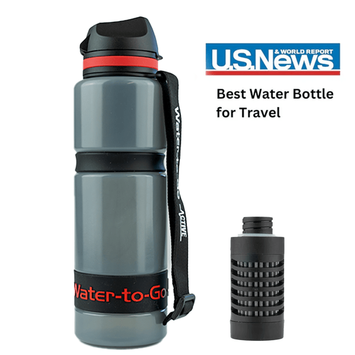 Large Water Purifier Bottle (26oz / 75cl) filter water bottle - Water to Go