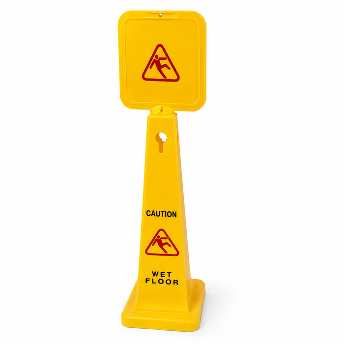 Large Wet Floor cone sign triangular