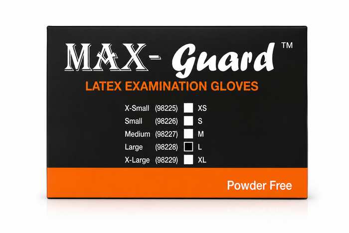 Latex Examination Gloves powder-free, non-sterile, ambidextrous - 100