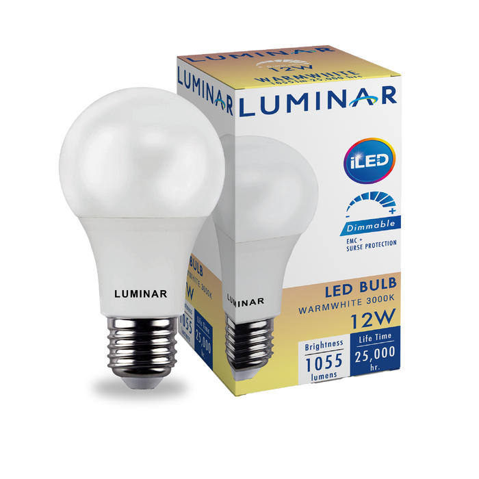 LED Bulb Luminar 12W 3000K Dimmable – LED light bulb | LAMP & LIGHT - Design forward Decorative lamp , Downlights, pendant lamp , striplights