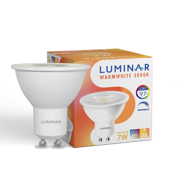 LED GU10 TRUE COLOR Luminar 220V 7W 3000K 38D Dimmable – LED light bulb | LAMP & LIGHT - Design forward Decorative lamp , Downlights, pendant lamp , striplights