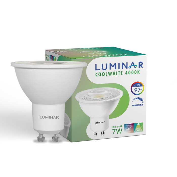 LED GU10 TRUE COLOR Luminar 220V 7W 4000K 38D Dimmable – LED light bulb | LAMP & LIGHT - Design forward Decorative lamp , Downlights, pendant lamp , striplights