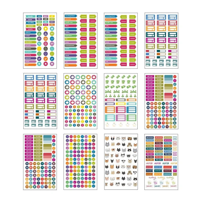 Life Planner Sticker Book pages