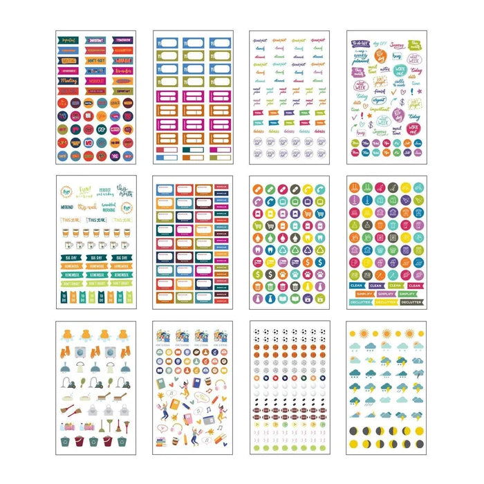 Life Planner Sticker Book pages