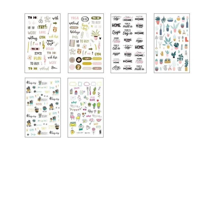 Life Planner Sticker Book pages