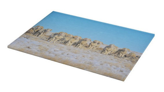 Line Em Up Rams Cutting Board