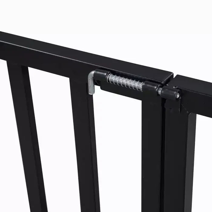 Bellemave Twin Floor Bed with Door and Fence, Bed Twin Size with Roof/House Floor Bed for Kids, Girls, Boys, Black