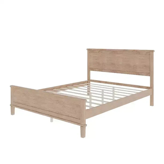 Polibi Mid-Century Modern Solid Wood Platform Bed