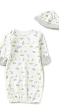 Little Me-Boys Tiny DIno Gown and Hat-0/3 month