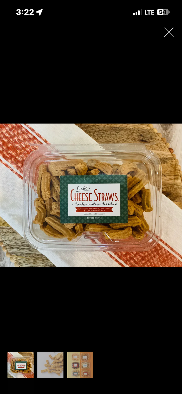 Lizzie’s Cheese Straws-Cheddar Parmesan 8 oz