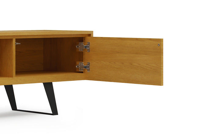 Oak Veneer Oak | Lowry 72 inch TV Media Stand