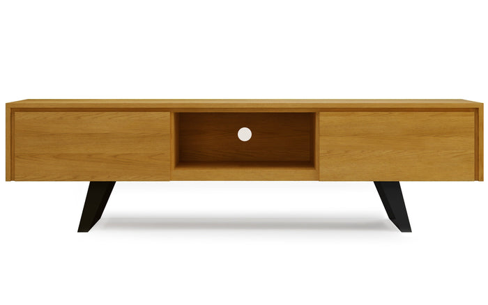 Oak Veneer Oak | Lowry 72 inch TV Media Stand