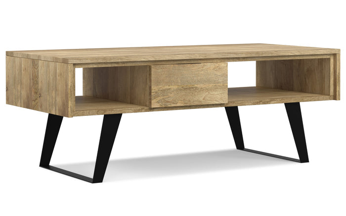 Refined Natural Mango | Lowry Coffee Table in Mango