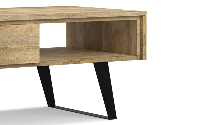Refined Natural Mango | Lowry Coffee Table in Mango