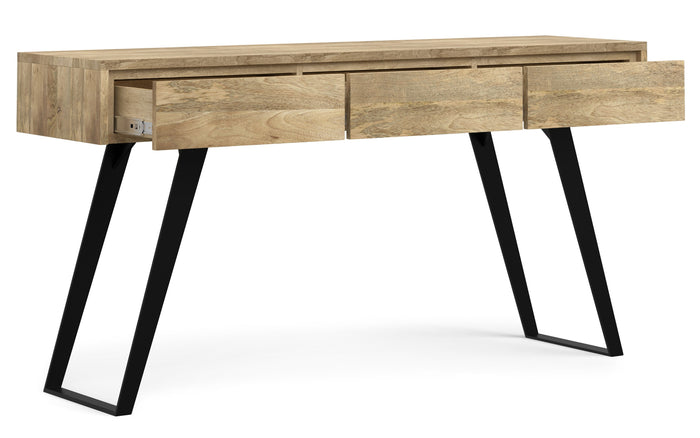 Refined Natural Mango | Lowry Solid Mango Console Sofa Table