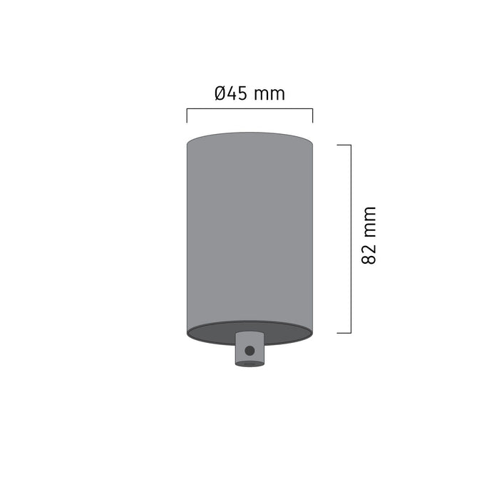LUCE Track Canopy Base-Black Titanium – lighting accessory, view 2 | LAMP & LIGHT - Design forward Decorative lamp , Downlights, pendant lamp , striplights