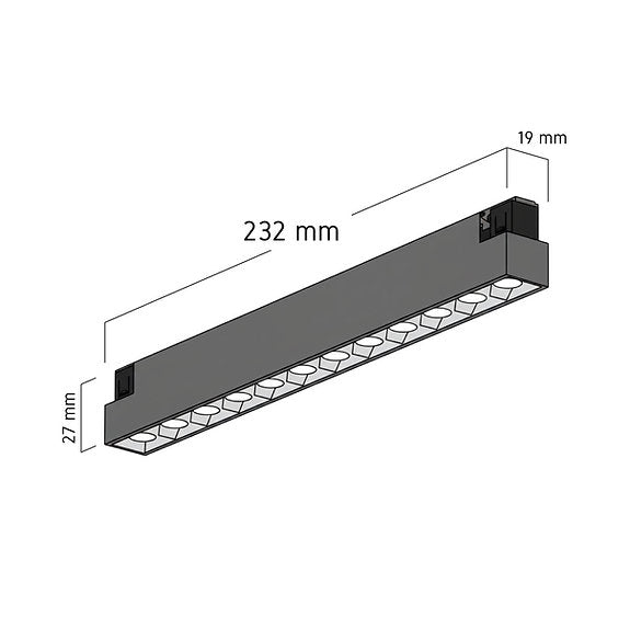 LUCE Tracklight LT10 LUCE PISTA 10 4000K Black Titanium – LED track light spotlight, view 2 | LAMP & LIGHT - Design forward Decorative lamp , Downlights, pendant lamp , striplights