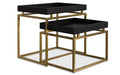 Macy 2 Pc Nesting Table in Mango