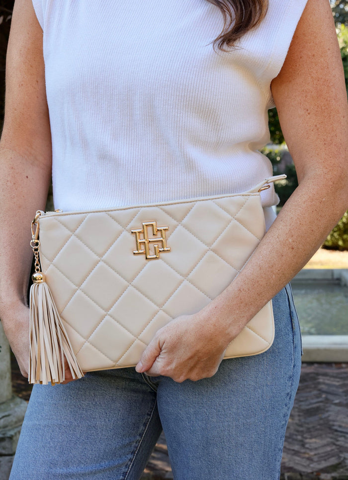 Madelyn Crossbody Cream Quilted