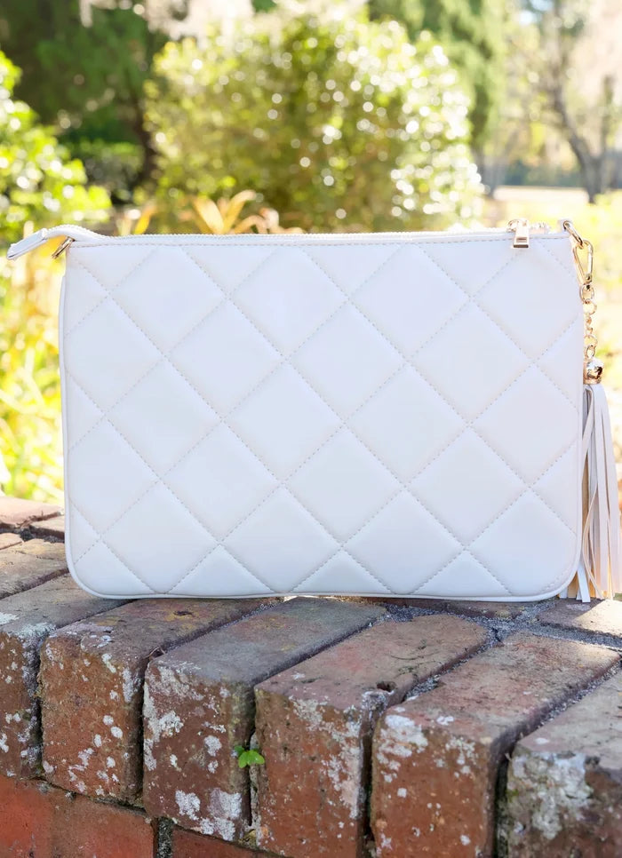 Madelyn Crossbody Cream Quilted