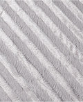 Madison Park Duke Ribbed 50”/60” Faux-Fur Throw, Grey - Machann.com