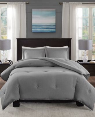 Madison Park Essentials Clay 3-Pc. King/Cal King Comforter Set, Grey - Machann.com
