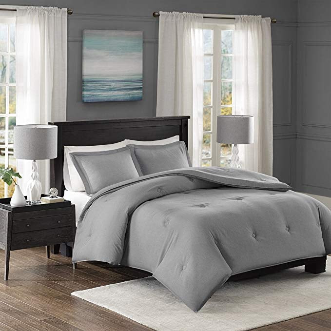Madison Park Essentials Clay 3-Pc. King/Cal King Comforter Set, Grey - Machann.com