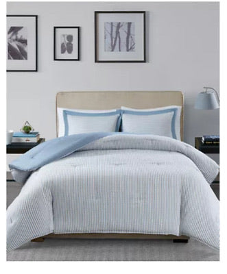 Madison Park Essentials Hayden Reversible 3-Pc. Full/Queen Comforter Set, blue