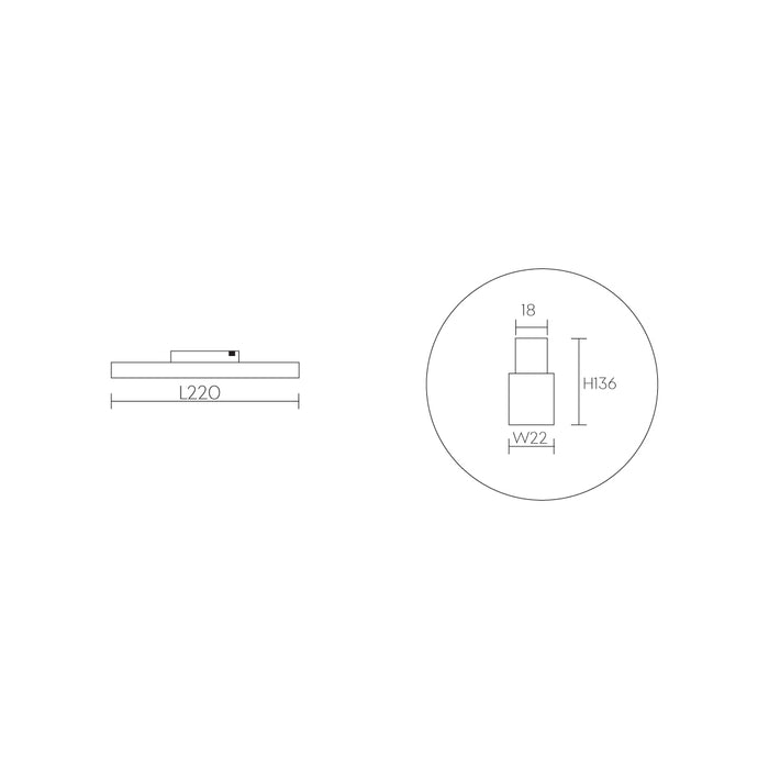Magnetic Light ML15 MARCO A 4000K – magnetic track lighting, view 7 | LAMP & LIGHT - Design forward Decorative lamp , Downlights, pendant lamp , striplights