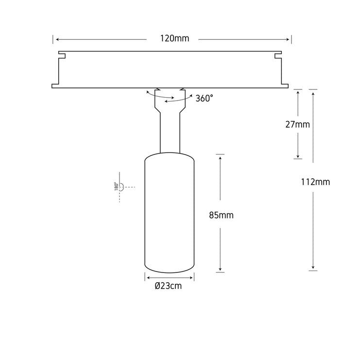 Magnetic Light ML19 MONO 5 4000K – magnetic track lighting, view 7 | LAMP & LIGHT - Design forward Decorative lamp , Downlights, pendant lamp , striplights