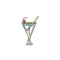 Martini Pin, Aquamarine