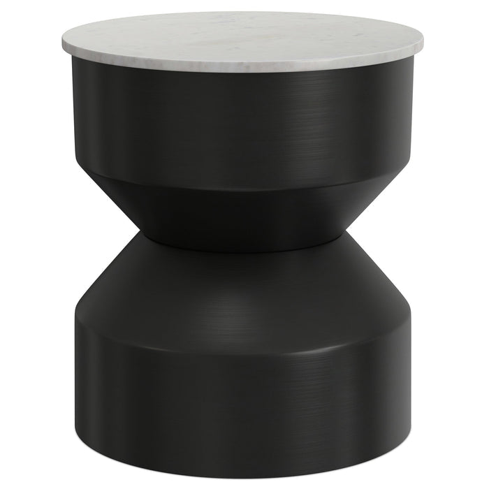 White Marble/Black | Maxine Side Table