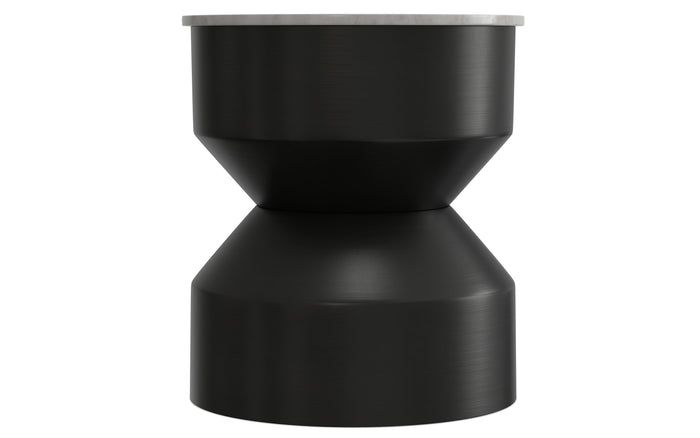 White Marble/Black | Maxine Side Table