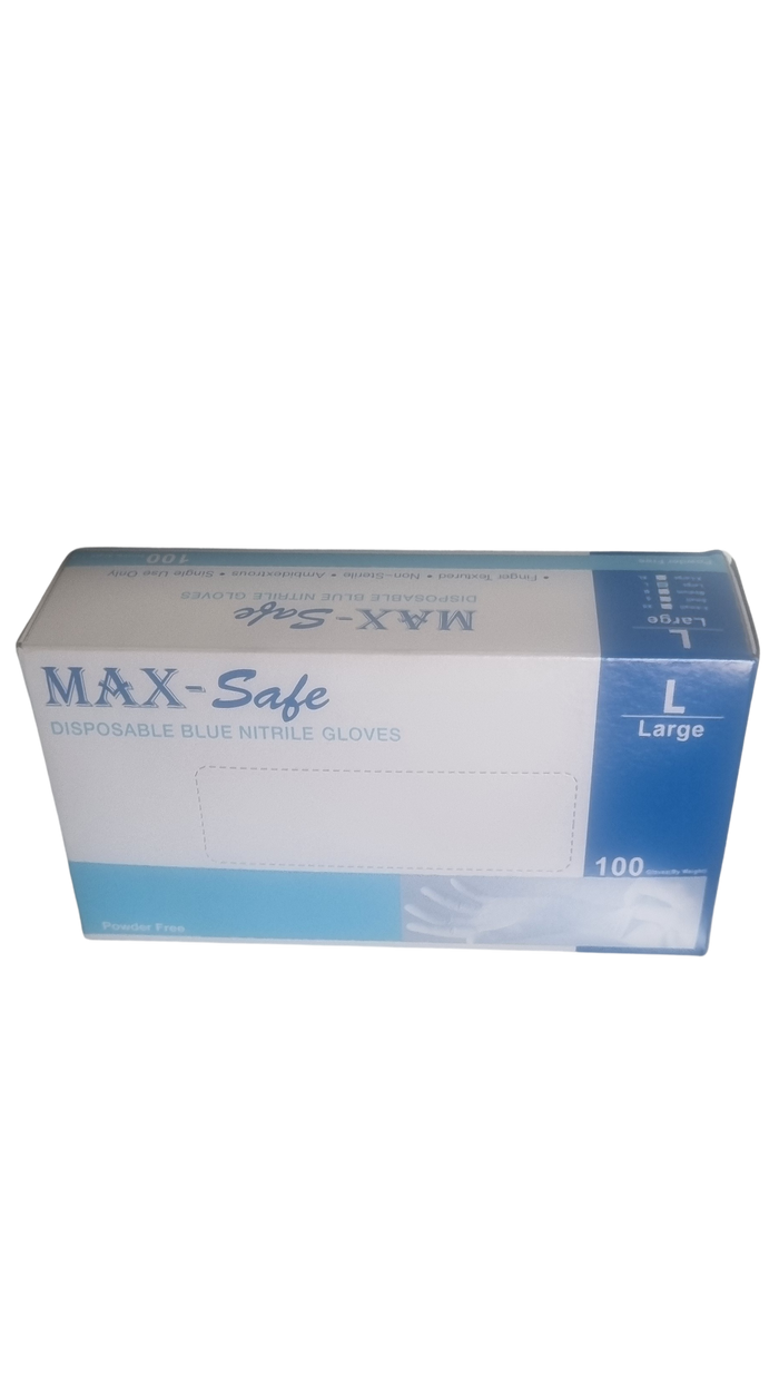Medium 100 Disposable Blue Nitrile Gloves powder-free, ambidextrous, non-sterile (Copy)
