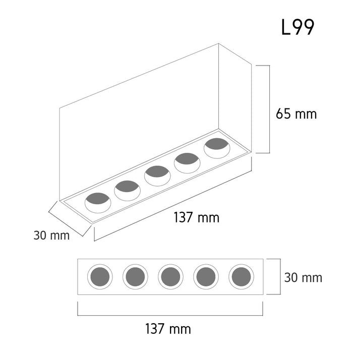 Mini Downlight L99 10W 3000K – mini recessed LED spotlight, view 3 | LAMP & LIGHT - Design forward Decorative lamp , Downlights, pendant lamp , striplights