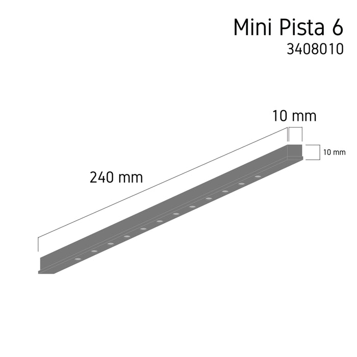 Mini Tracklight MT10 Mini PISTA 6 4000K – mini LED track spotlight, view 3 | LAMP & LIGHT - Design forward Decorative lamp , Downlights, pendant lamp , striplights