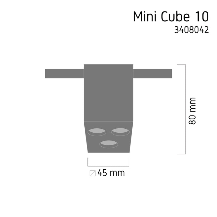 Mini Tracklight MT42 Mini CUBE 10 4000K – mini LED track spotlight, view 3 | LAMP & LIGHT - Design forward Decorative lamp , Downlights, pendant lamp , striplights