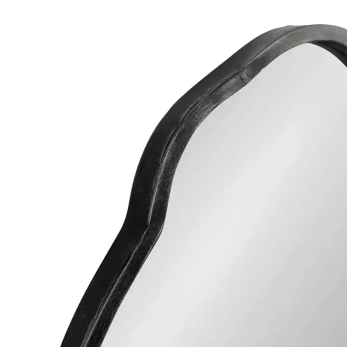 18 x 30 Magritte Scalloped Oval Decorative Wall Mirror - Kate & Laurel All Things Decor