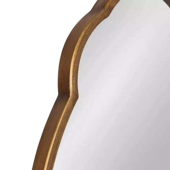 18 x 30 Magritte Scalloped Oval Decorative Wall Mirror - Kate & Laurel All Things Decor