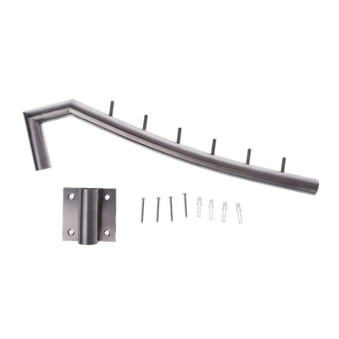 Misright 2 Pack Suit Hanger,Stainless Steel Swing Wall Mounted Clothes Hanger Rack Hook Holder Organizer Kit