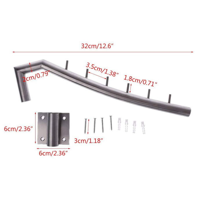 Misright 2 Pack Suit Hanger,Stainless Steel Swing Wall Mounted Clothes Hanger Rack Hook Holder Organizer Kit