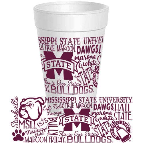Mississippi State - Traditions Font Wrap - 10 pack: Maroon