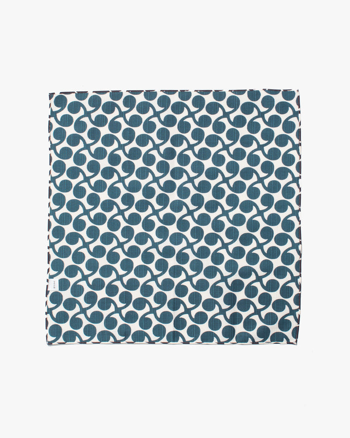 Modern Furoshiki, Musubi, Reversible, Isa Monyo, New Sprout, Purple/Blue, 19" x 19"