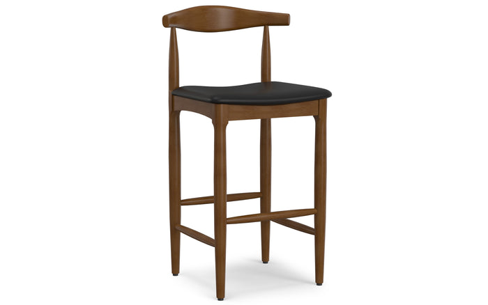 Black Vegan Leather | Molly Bar Stool