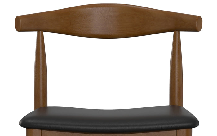 Black Vegan Leather | Molly Bar Stool