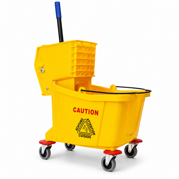 Mop trolley bucket with wringer - 36L