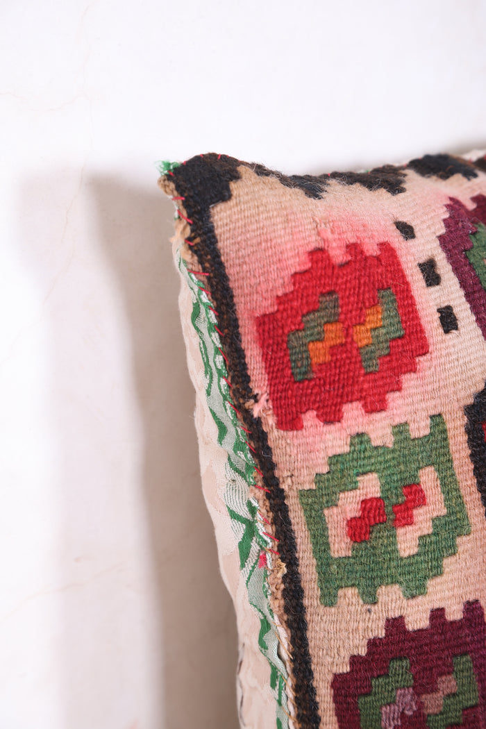 Moroccan cover pillow 15.7 INCHES X 15.7 INCHES - kilim pillow
