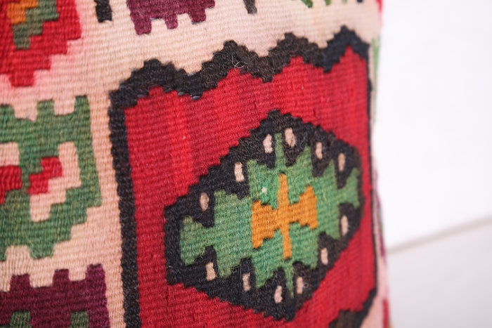 Moroccan cover pillow 15.7 INCHES X 15.7 INCHES - kilim pillow
